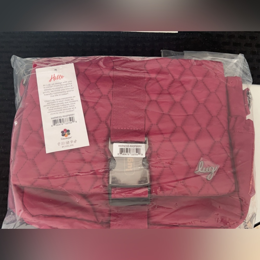 Harness Crossbody Bag color, raspberry